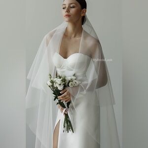 Cathedral Double Tiered Veil
